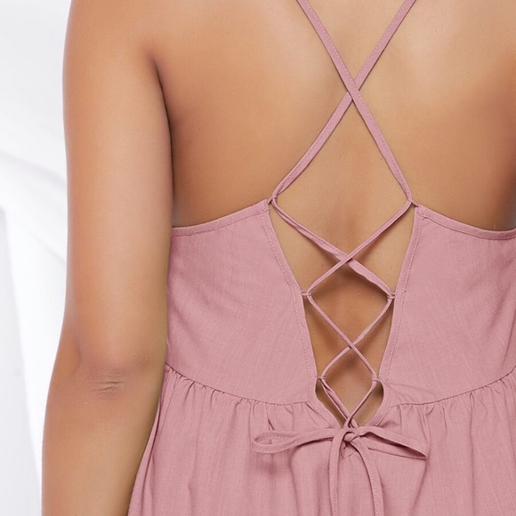 MATERNITY Boho Cami Dress Ruffle Mini Dress Yellow - Picture 10 of 13